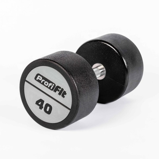 Гантельный ряд полиуретановый LEVEL (шаг 2,5 кг, 5 пар) 40-50 кг Profi-Fit - фото 4