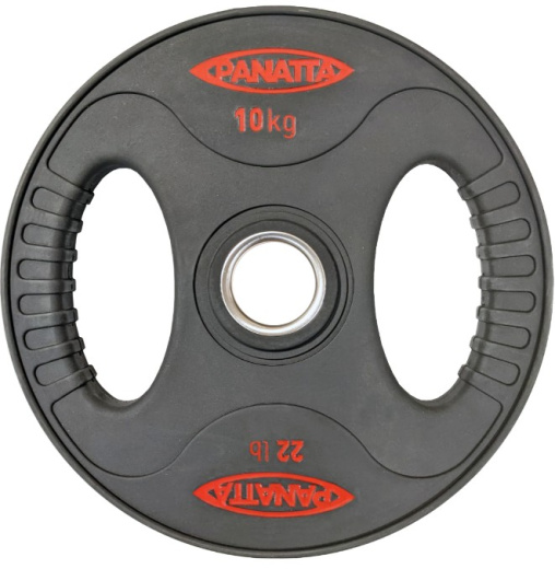 Диск с уретановым покрытием и хватами 10 кг. Panatta 1BP10