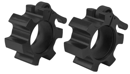 Замок алюминиевый черный для олимпийского грифа (пара) Hasttings Digger HD61D3-B - фото 1