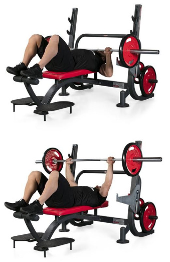 Олимпийская горизонтальная скамья (Super) Panatta 1HP203 - фото 2