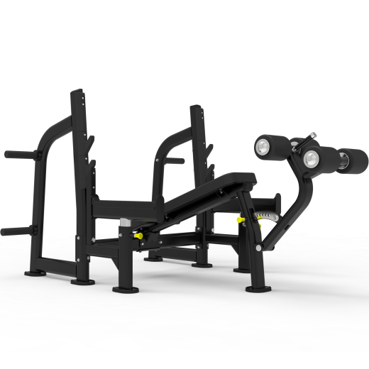 Олимпийская скамья с отрицательным наклоном для жима Impulse ITF8204 - фото 1