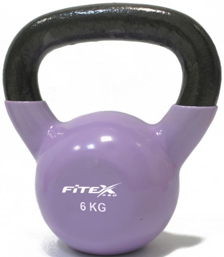 Гиря в виниловой оболочке Fitex Pro, 6 кг - фото 1