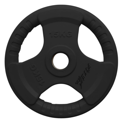 Диск «олимпийский» черный с ручками 15 кг. LBH-15
