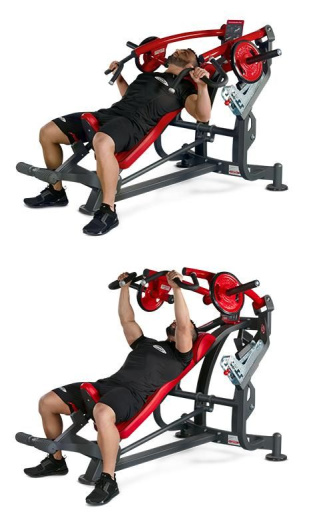 Жим от груди в наклоне (скамья, базовая) Panatta 1HP533B - фото 2