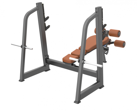 Скамья-стойка для жима под углом вниз DHZ E-1041В - фото 2