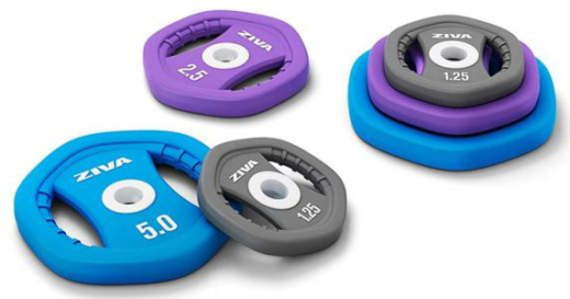 Штанга для аэробики с обрезиненными дисками Ziva