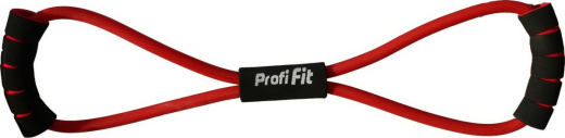 Эспандер трубчатый Profi-Fit, восьмерка, красный, сопротивление сильное 7,5 кг - фото 2
