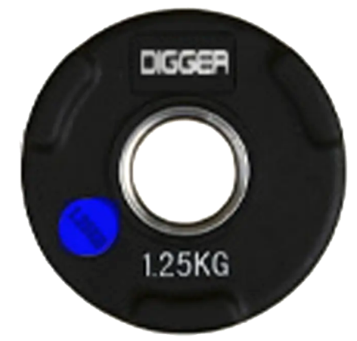 Диск олимпийский обрезиненный 3-х хватовый 1,25 кг. Hasttings Digger HD51C1C-1,25
